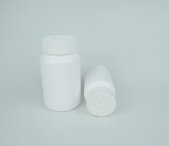225ml HDPE Pharma Bottle with Child Resistant Cap-48225
