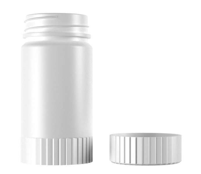 200mL HDPE Double Bodies Pill Bottle-06200